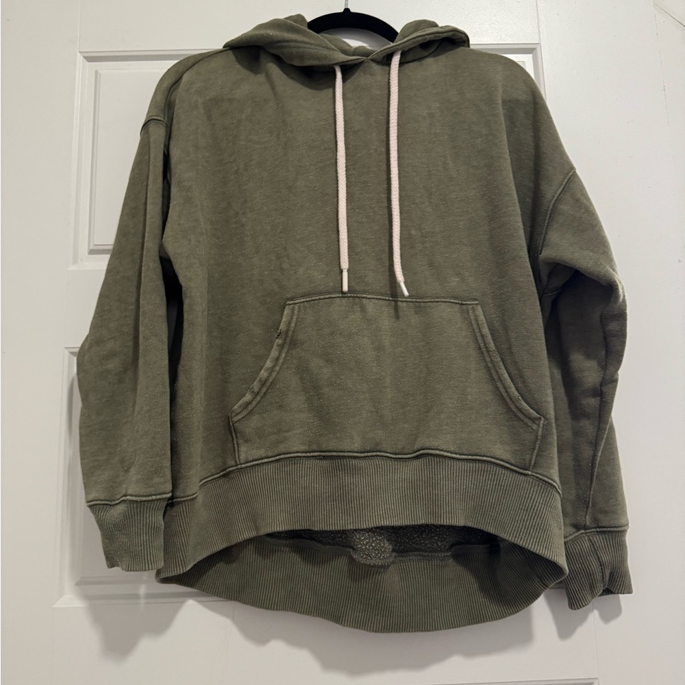 Olive Green Women's Hoodie Sweater